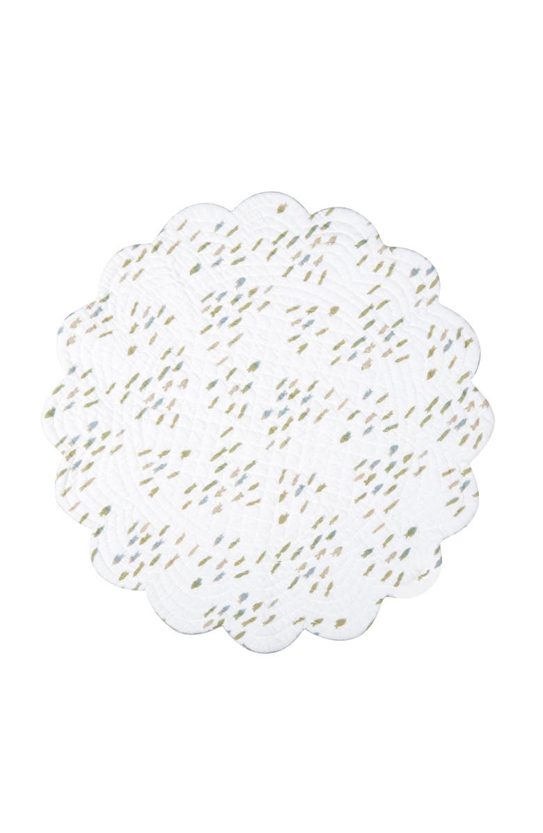 C&F Home Cannon Beach Round Placemats Set of 6, 17", Alternate, color, Beige