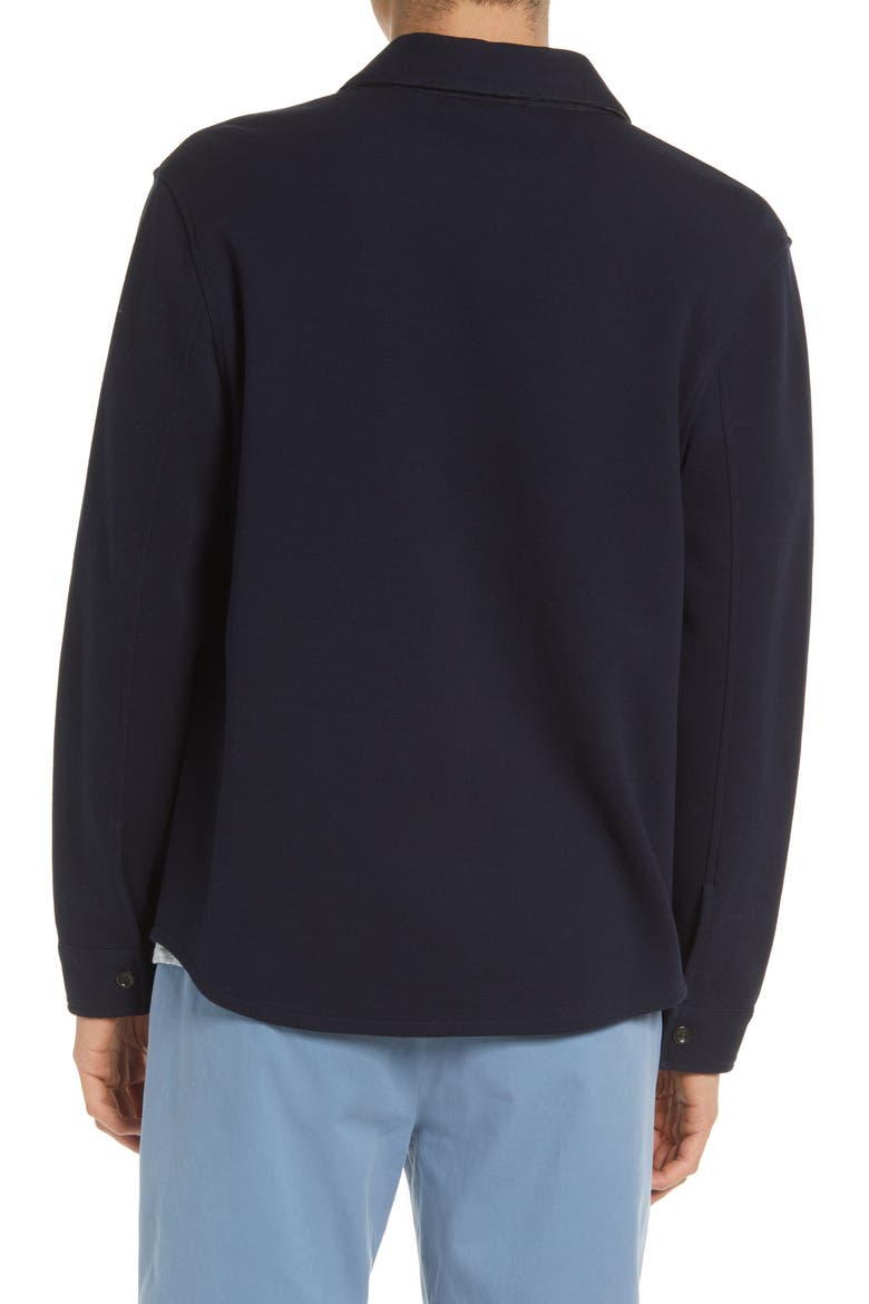 Cotton Blend Shirt Jacket, Alternate, color, COASTAL/MED H GREY