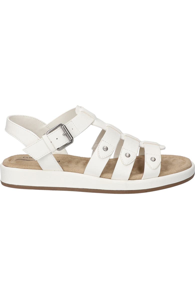 EASY STREET Chirp Quarter Strap Gladiator Sandal, Alternate, color, White
