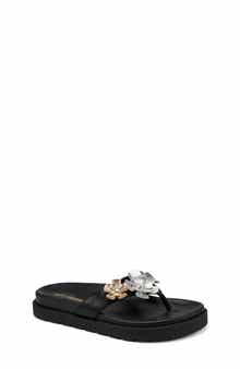 KARL LAGERFELD PARIS Hayze Fleur Flip Flop