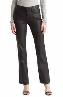 NYDJ Marilyn Coated Straight Leg Jeans