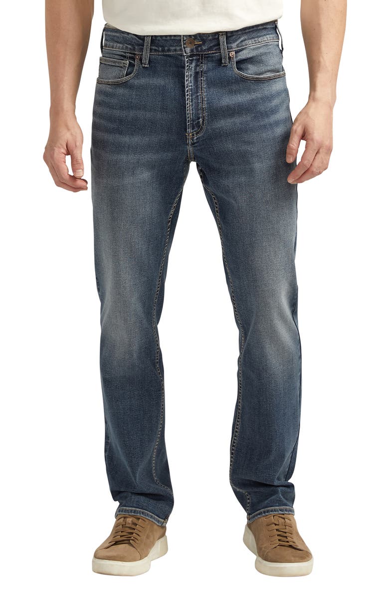 Silver Jeans Co. Machray Athletic Fit Straight Leg Jeans, Main, color,