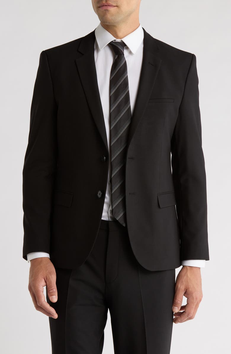 HUGO Arti Wool Blend Sport, Main, color, Black