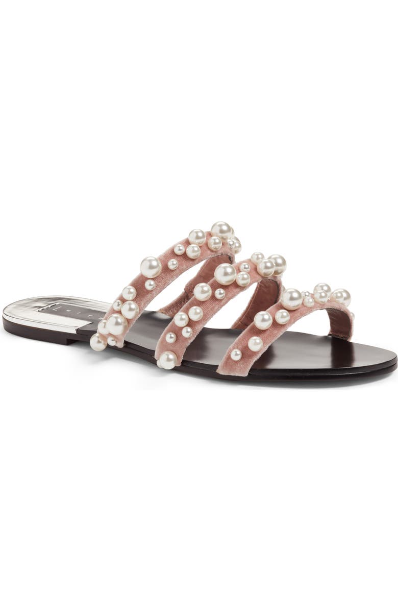 Leith Stunner Embellished Strappy Slide Sandal, Main, color,