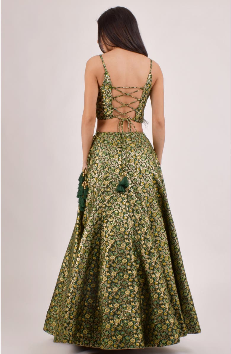 RAAS Zele Banarasi Lehenga Choli With Jacket, Alternate, color,