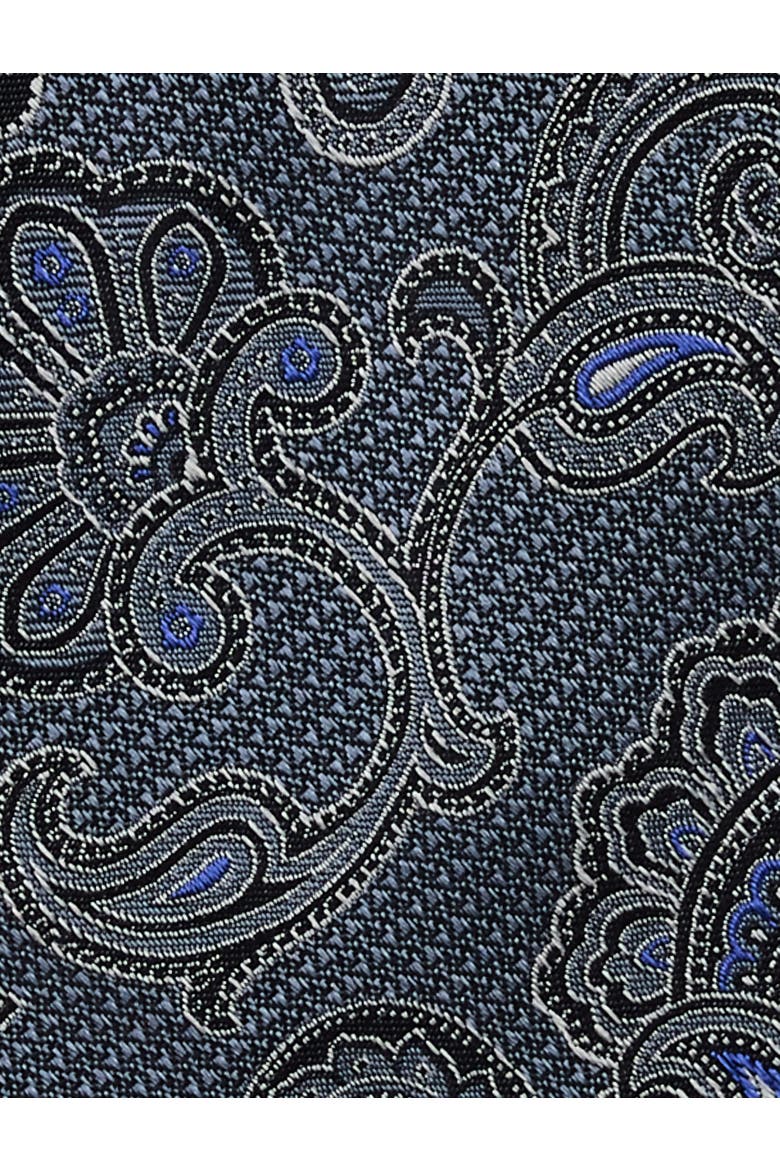 Big & Tall Paisley Tie, Alternate, color, GREY