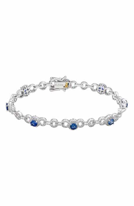 SUZY LEVIAN Lab Created Sapphire Tennis Bracelet