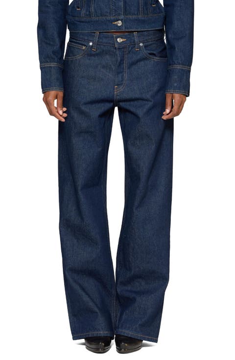 Mid Rise Baggy Wide Leg Jeans