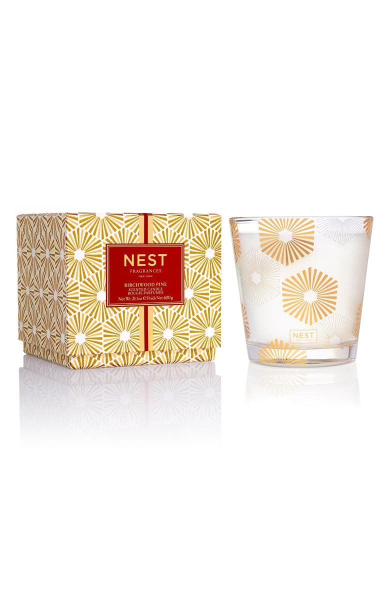 NEST New York NEST Fragrances Birchwood Pine 3-Wick Candle, Main, color,