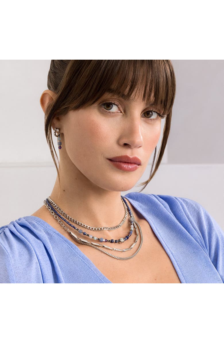 COEUR DE LION Shape Mix Spikes Necklace, Alternate, color, Blue Moon