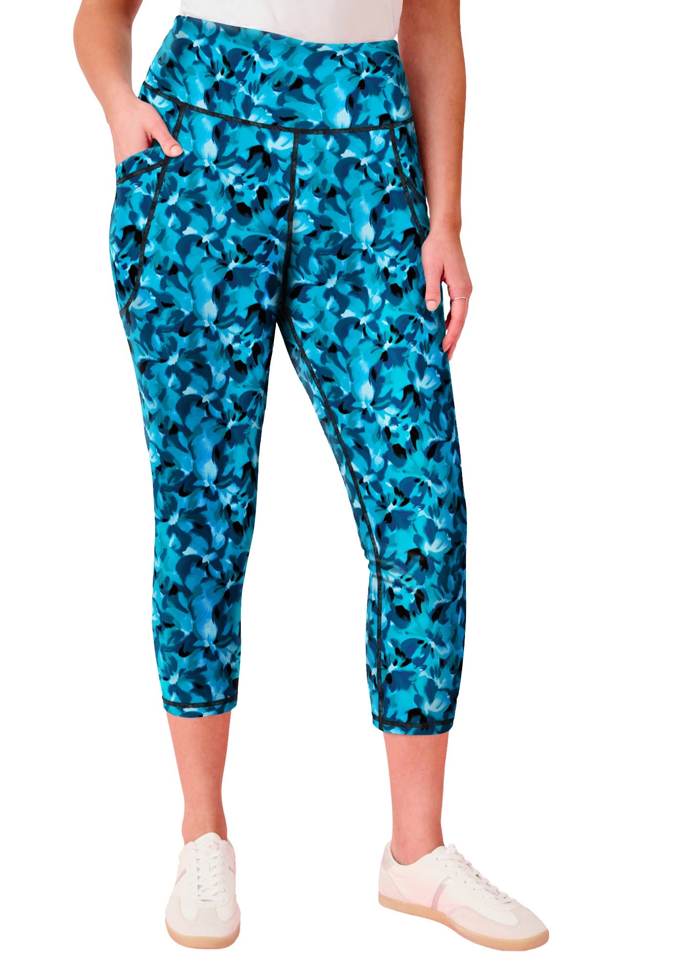 TURQUOISE WATERCOLOR FLORAL