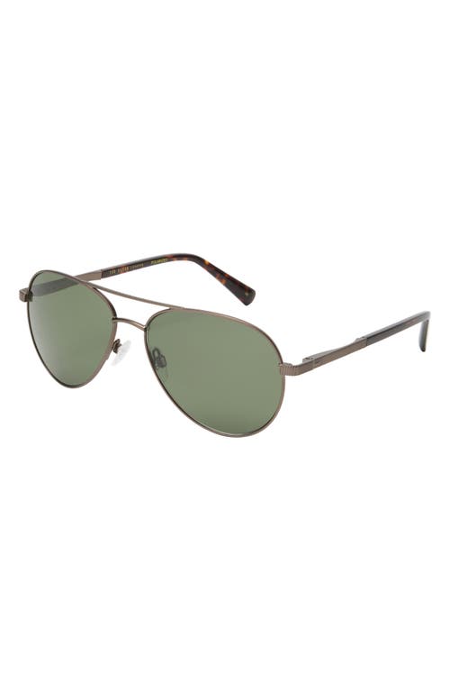 TED BAKER TED BAKER LONDON 58MM POLARIZED AVIATOR SUNGLASSES 