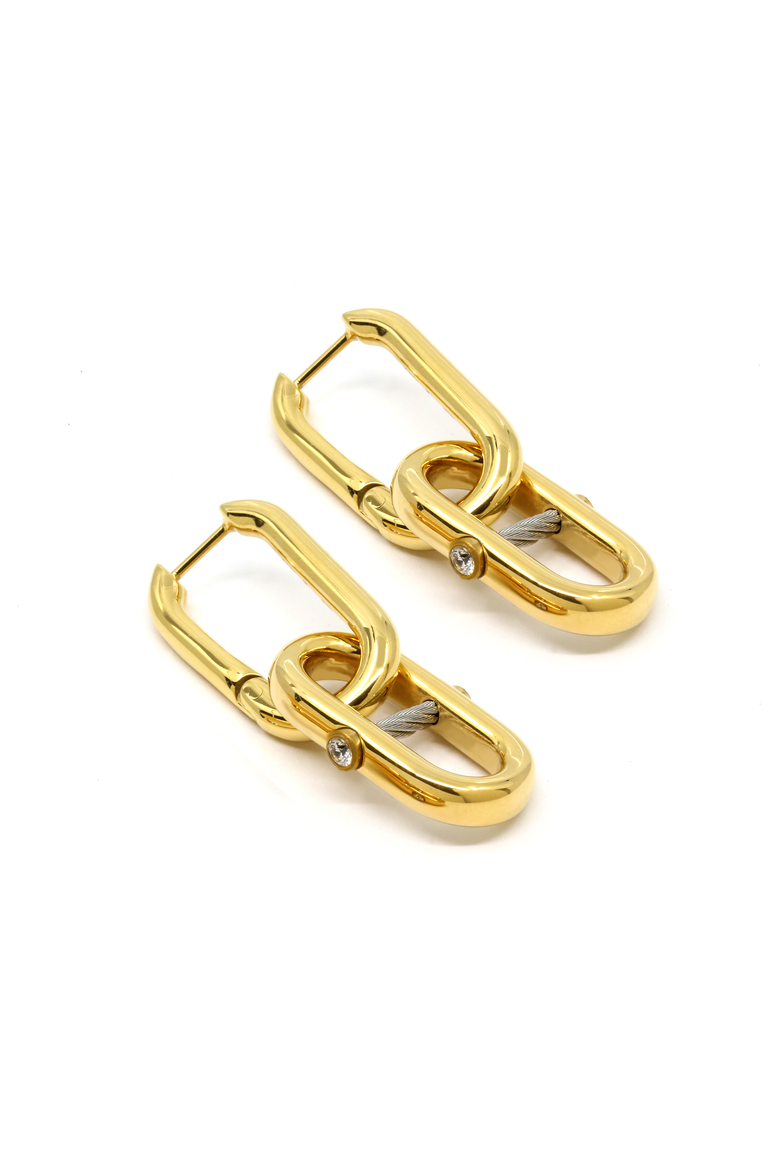 St. Tropez Mariner Earrings, Alternate, color, Yellow gold PVD