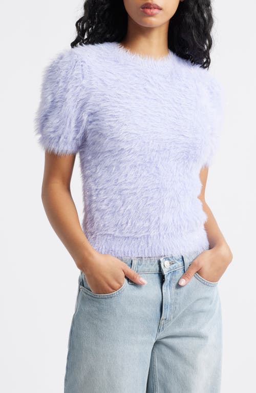 Bp. Fuzzy Metallic Sweater In Blue