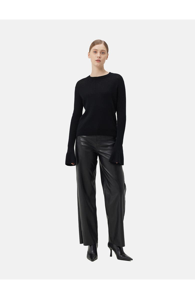 GOBI Mongolian Cashmere Cashmere Bell-Sleeve Sweater, Alternate, color,
