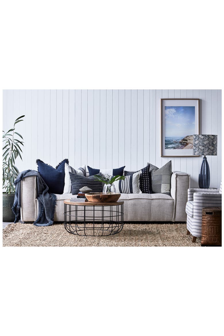 Billow Scatter Accent Pillow, Alternate, color, NAVY/ WHITE