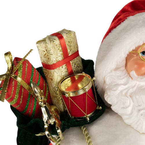 Northlight Nordic Style Santa Claus With Gifts Christmas Figure In Multi