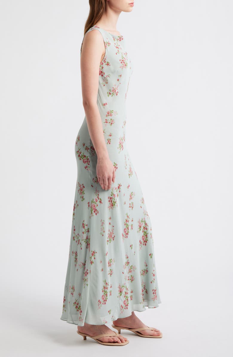 Reformation Prescott Floral Column Maxi Dress, Alternate, color, Dama