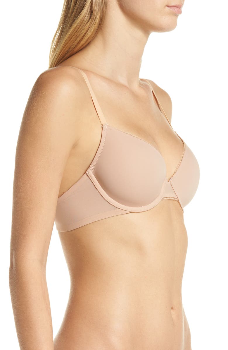 Madewell Shea Mesh Trimmed T-Shirt Bra, Alternate, color,