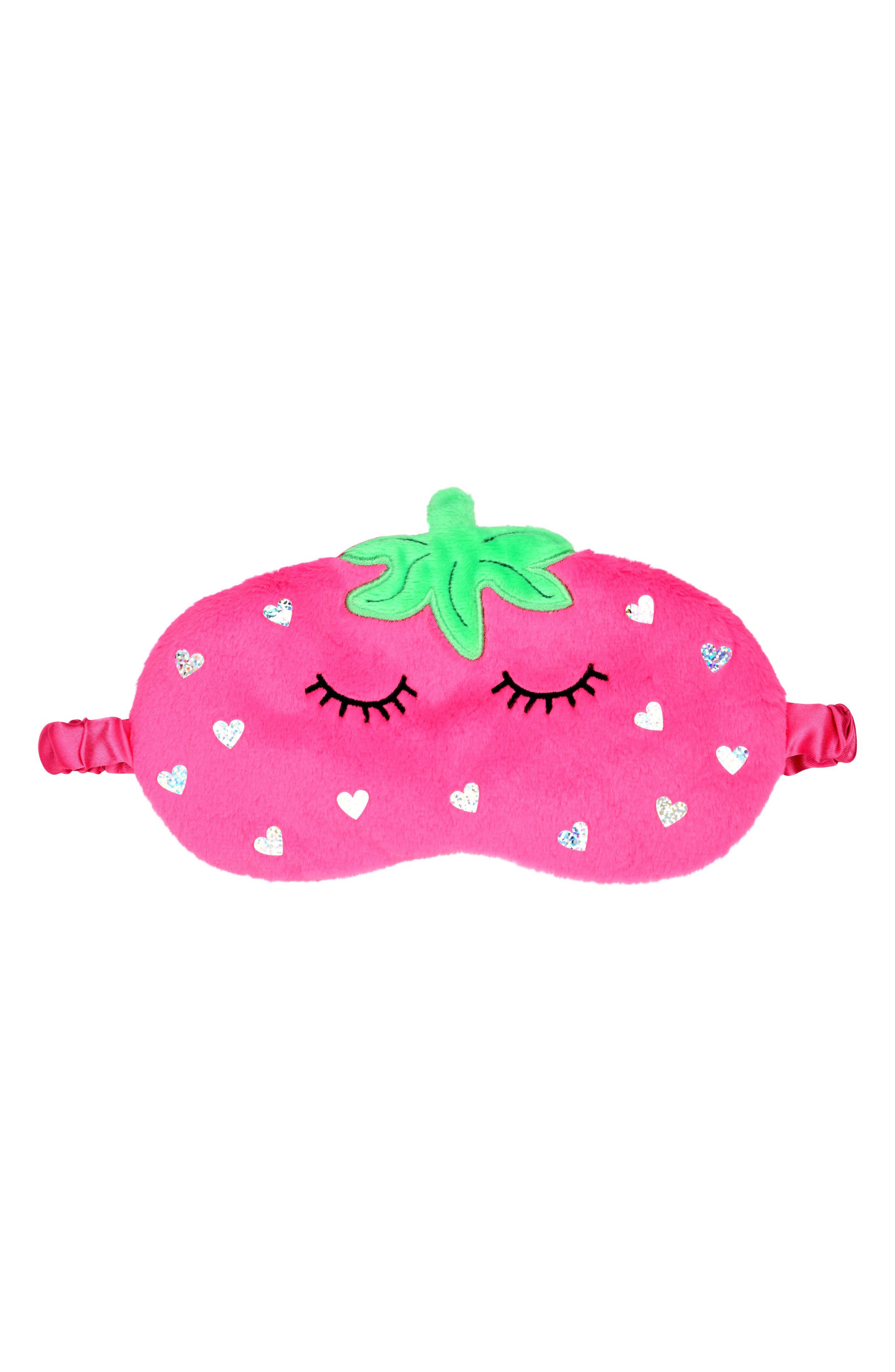 Iscream Kids' Strawberry Sleep Mask in Pink Multi 