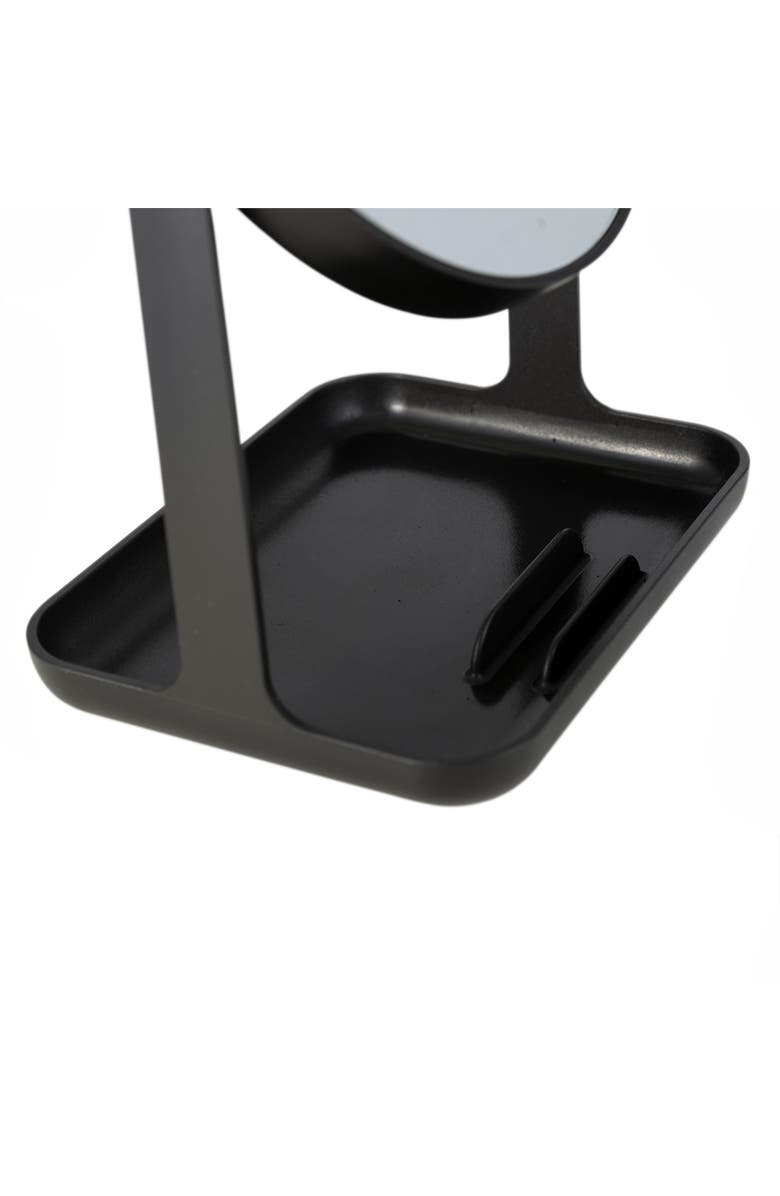 Zadro Back-to-School Makeup Mirror with Accessory Tray & Phone Holder, Alternate, color, Black