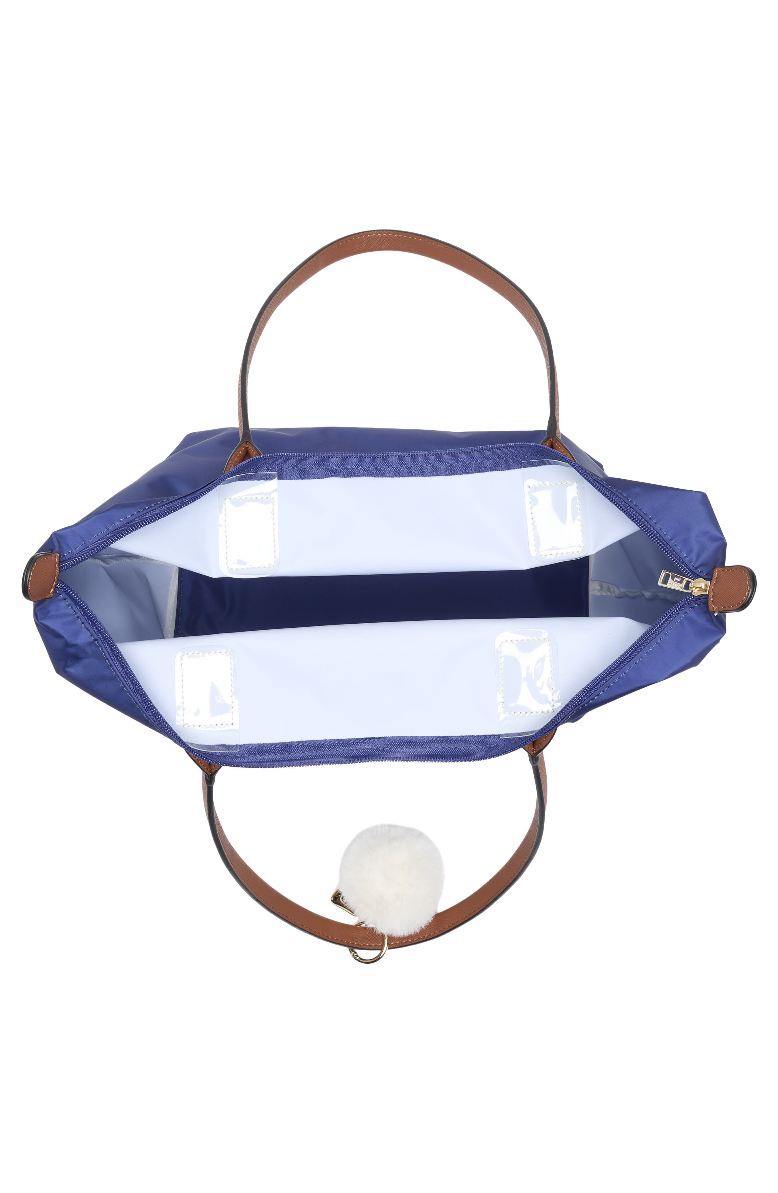 Madden Girl Nylon Tote, Alternate, color, Navy