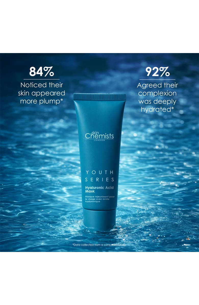 SKINCHEMISTS Anti-Ageing Hyaluronic Acid Mask 50ml for Dryness, Fine Lines & Wrinkles, Alternate, color, White