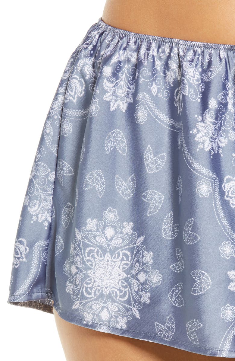 Honeydew Keep It Cool Satin Shortie Pajamas, Alternate, color,