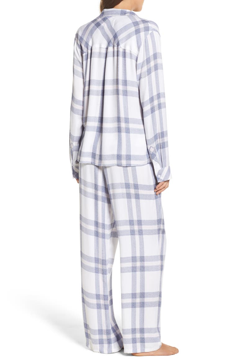 Plaid Pajamas, Alternate, color, WHITE/ CHAMBRAY/ PETAL