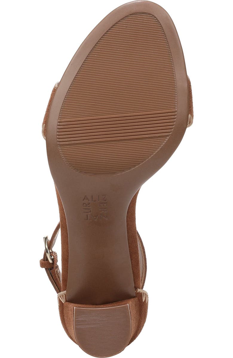 Naturalizer Vera Ankle Strap Sandal, Alternate, color, Walnut Wake