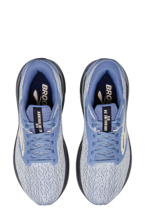 Brooks Adrenaline Gts 24 Running Shoe In Country Wash/bluewash/ebony
