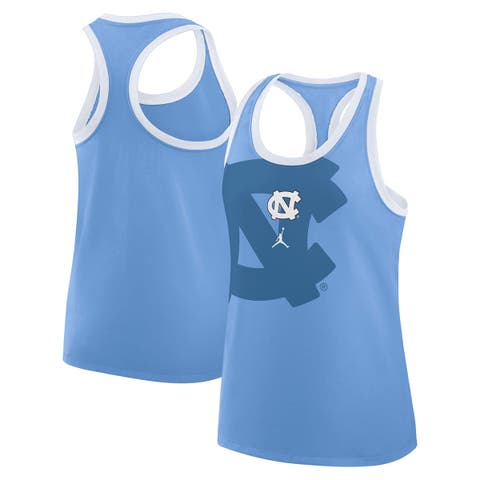 Women's Jordan Brand Carolina Blue North Carolina Tar Heels Primetime Tri-Blend Racerback Tank Top