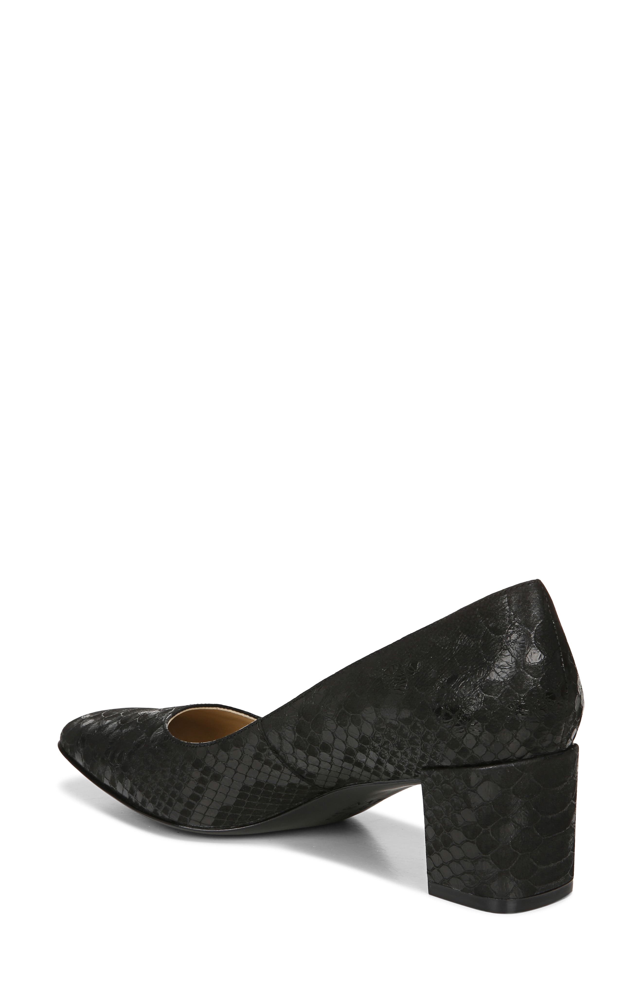 Karina Square Toe Pump, Alternate, color, BLACK SNAKE PRINT LEATHER