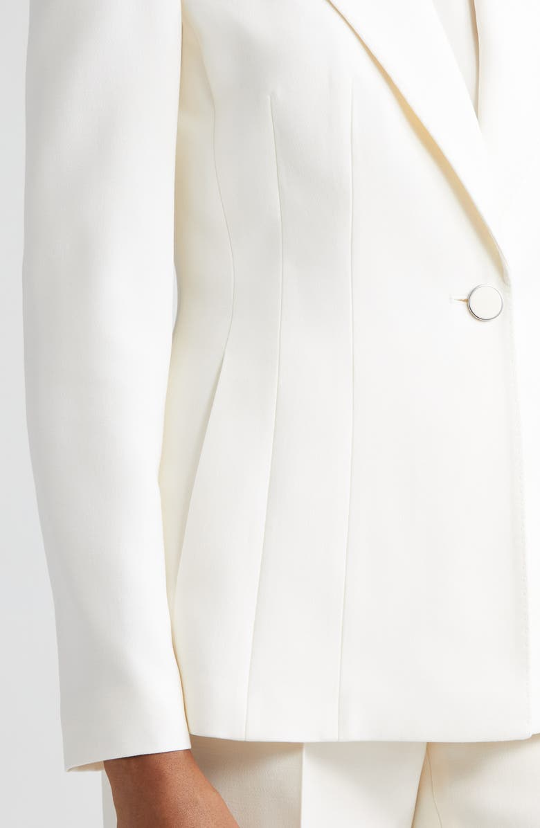 Lafayette 148 New York Notch Lapel Fitted Wool & Silk Blazer, Alternate, color,