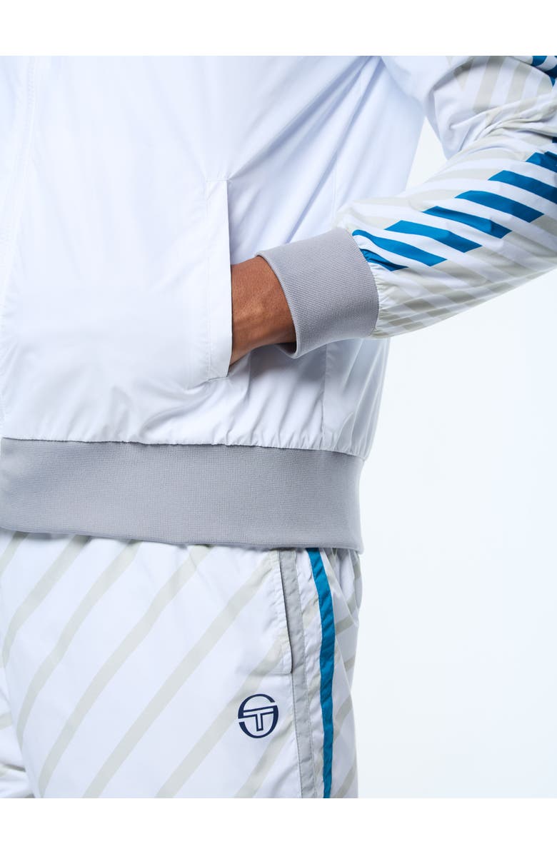 Sergio Tacchini Quadretto Track Jacket, Alternate, color, Brilliant White