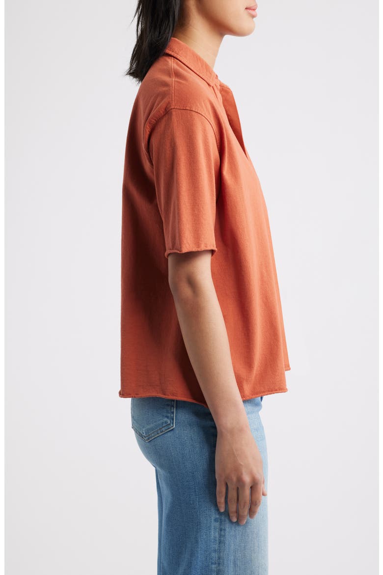 Patty Popover Henley Top, Alternate, color, VINTAGE APRICOT