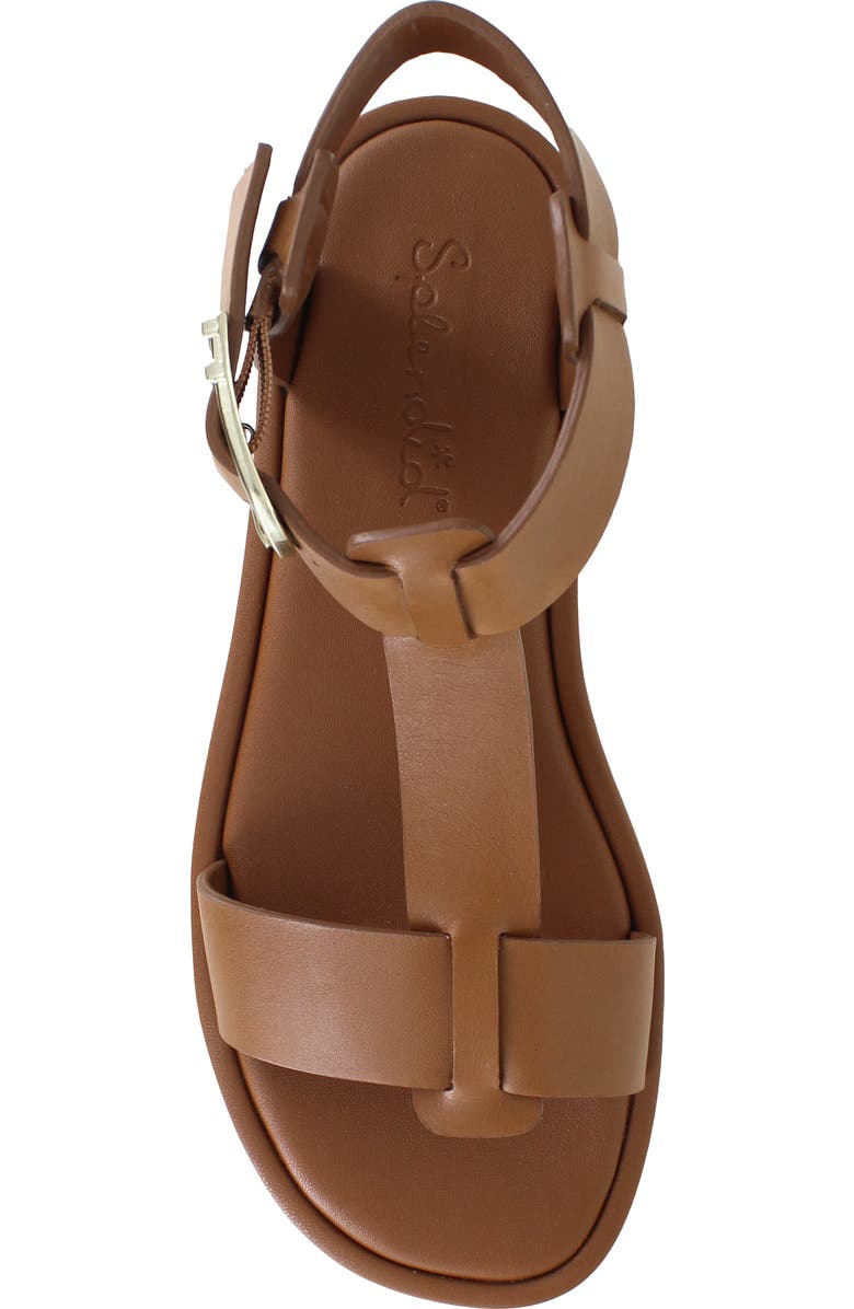 Splendid Fausta Ankle Strap Sandal, Alternate, color, Cognac
