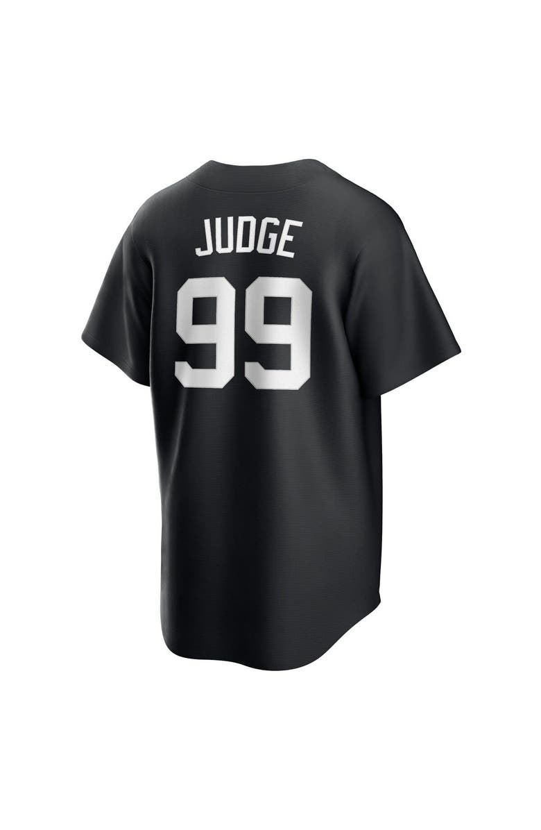 Nike Men's Nike Aaron Judge Black New York Yankees Official Replica Player Jersey, Alternate, color,