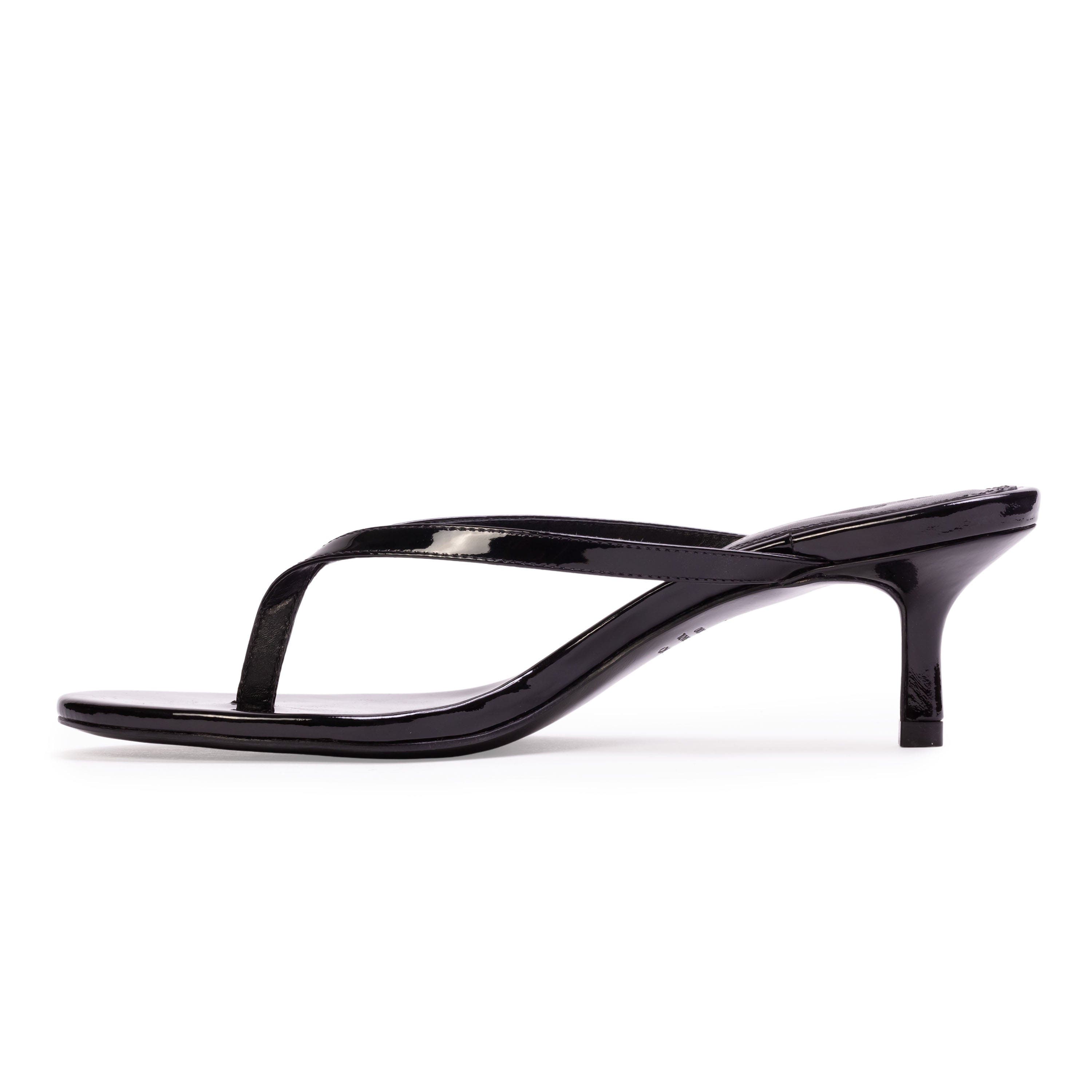 BLACK SUEDE STUDIO Tash 50 Patent Sandal, Alternate, color, Black Patent