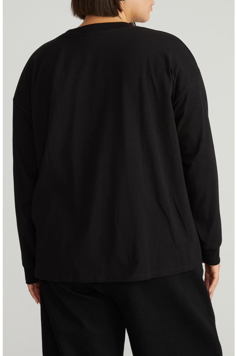 Drop Shoulder Top, Alternate, color, BLACK