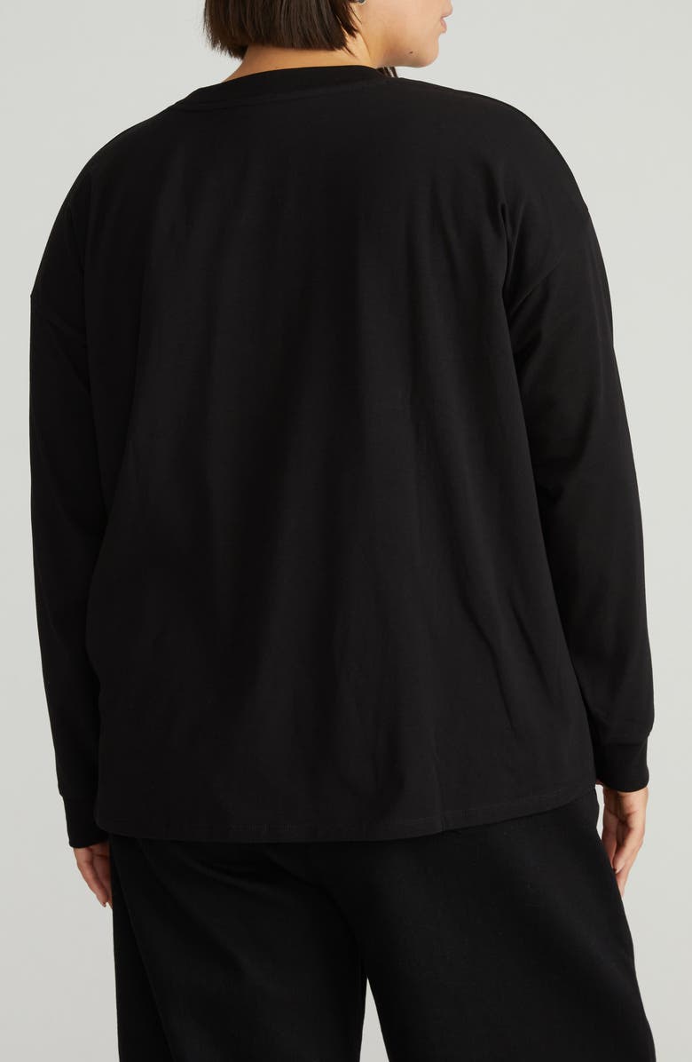 Universal Standard Drop Shoulder Top, Alternate, color, Black