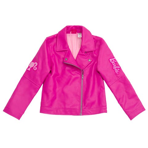 Iridescent Zip-Up Leather Jacket
