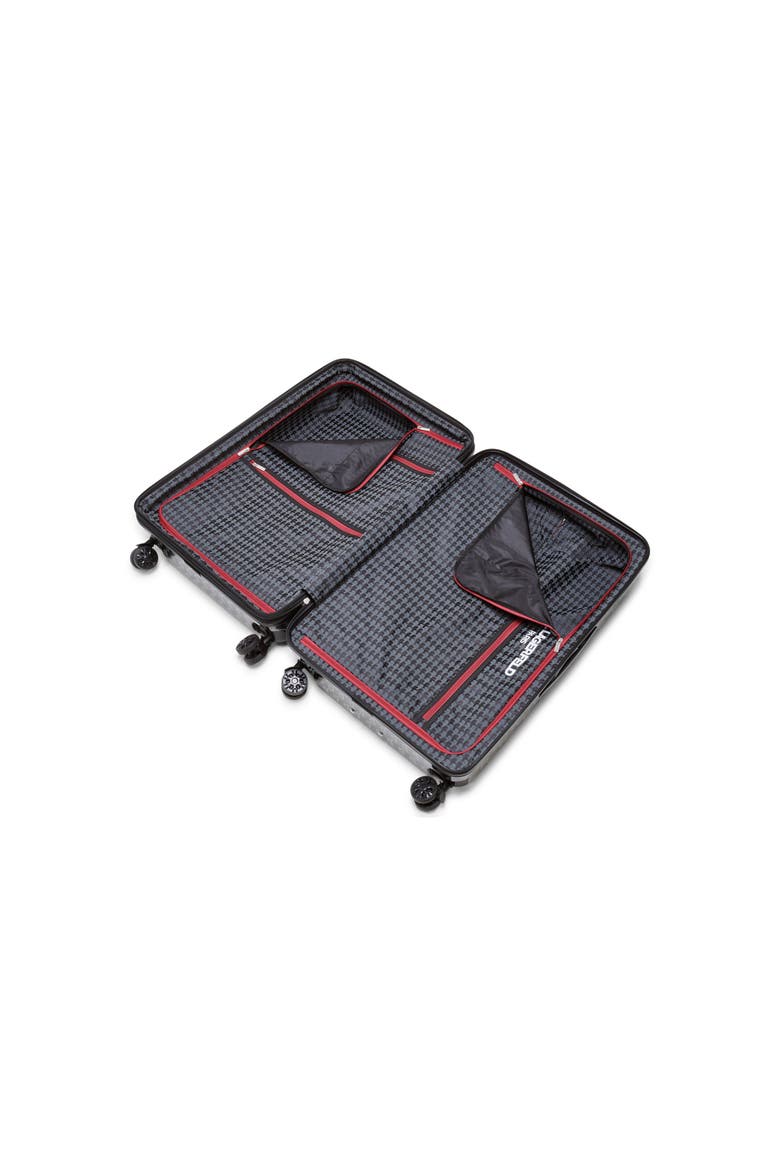 Bon Voyage Upright Suitcase, Alternate, color, Black/Grey