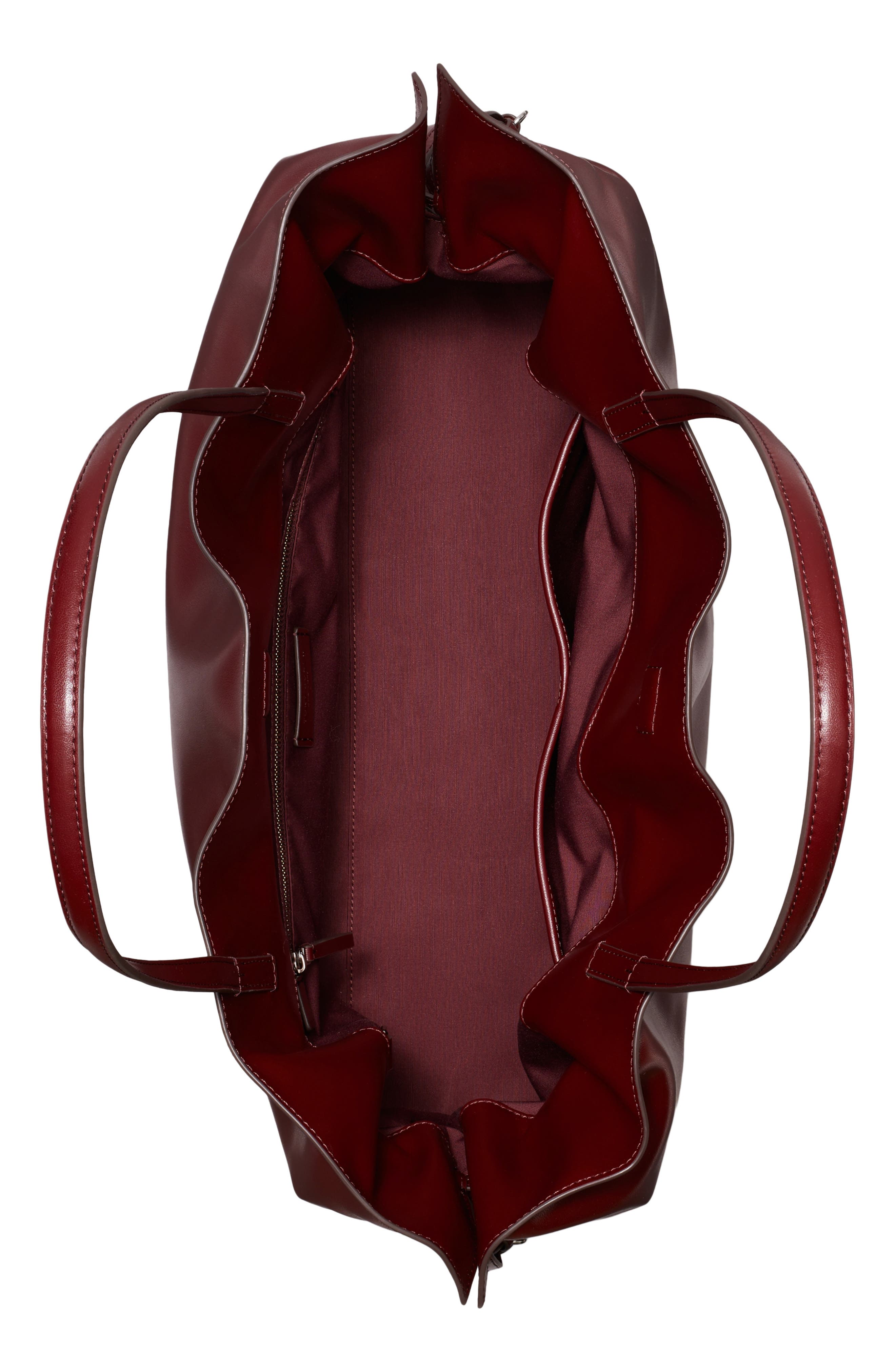 Ella Natuura™ Drawstring Tote, Alternate, color, MERLOT