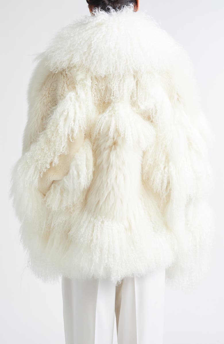 Altuzarra Bennie Genuine Shearling Jacket, Alternate, color, Ivory