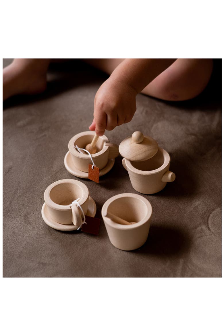 Wooden Tea Set, Alternate, color, NATURAL