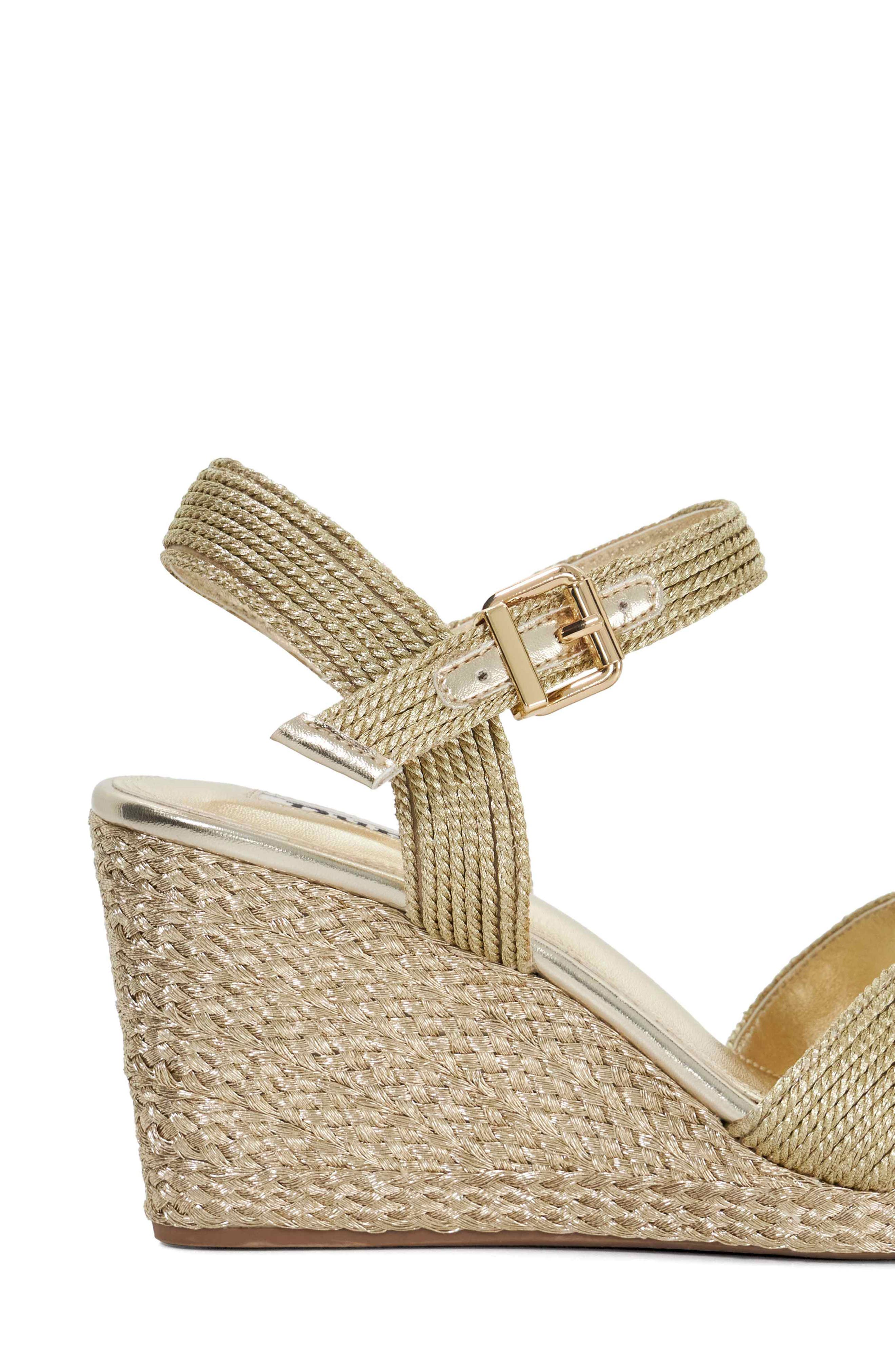 Dune London Kolden Ankle Strap Platform Wedge Sandal, Alternate, color, 