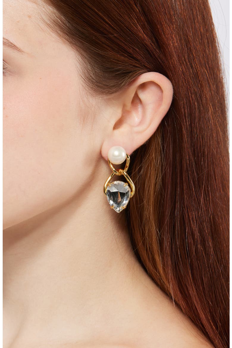 Grecian Vessel Drop Earrings, Alternate, color, PEARL
