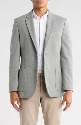 Nautica Light Grey Knit Sportcoat