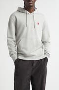 AMI PARIS Embroidered Ami De Coeur Cotton Hoodie